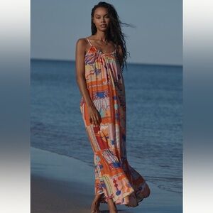 NWT celandine Malika maxi dress swim coverup summer small